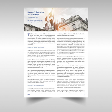 Macron’s Balancing Act in Europe