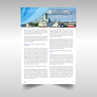 Priorities of the Finnish Presidency