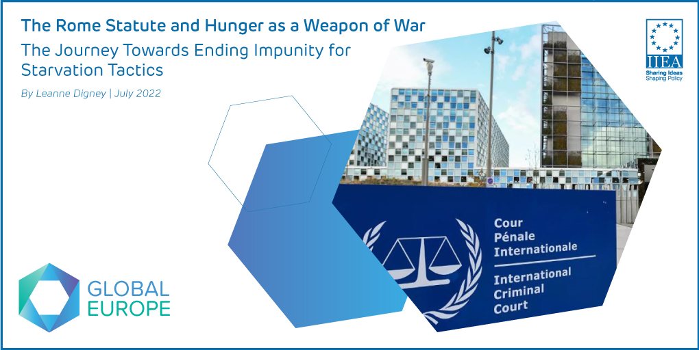 The Rome Statute and Hunger as a Weapon of War -  The Journey Towards Ending Impunity for Starvation Tactics Banner Graphic