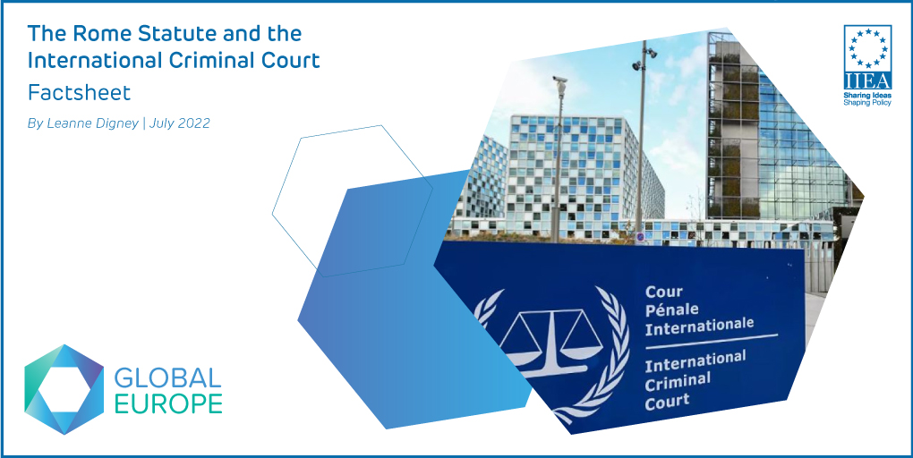 The Rome Statute and the International Criminal Court Factsheet Graphic Banner